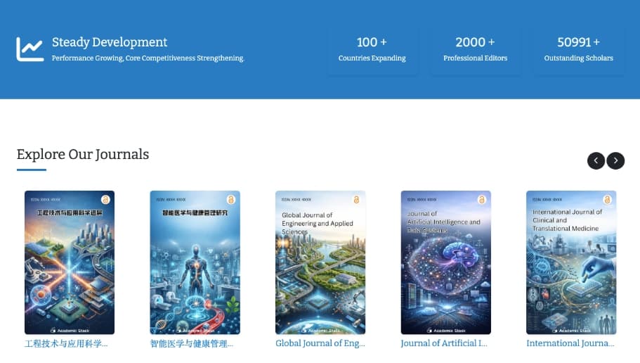 Explore journals under one unified publisher